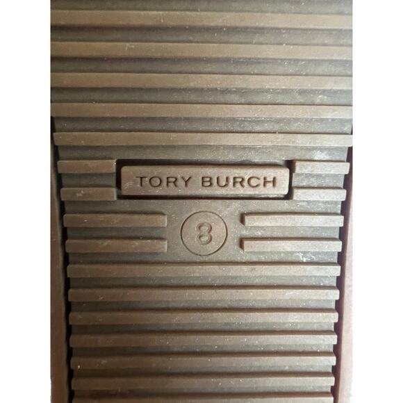 Tory Burch Alana Split Suede Straight Shearling Light Camel Booties 30950 Sz 8 - Picture 12 of 12